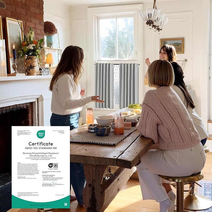 RYB HOME 100% Blackout Short Curtains - Image 6