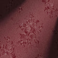 Erfoni 197"x17.7" Vintage Dark Red Wallpaper Thicken Floral Embossed Contact by Erfoni