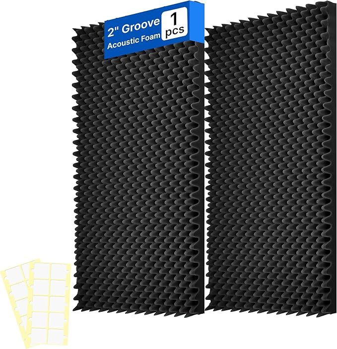 1 Pack Sound Proof Foam Panels for Walls, High Density Egg Crate Sound by Unknown