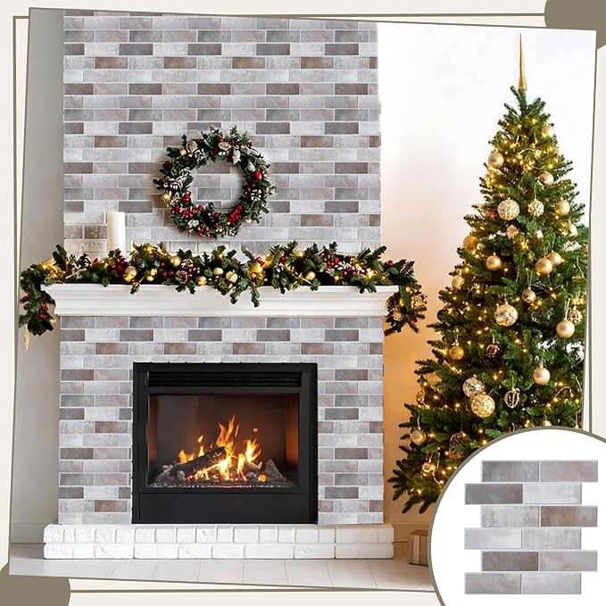 12PCS 3D Wall Panels Peel and Stick Foam Faux Brick Wall Panels, Self-Adhesive - Image 5