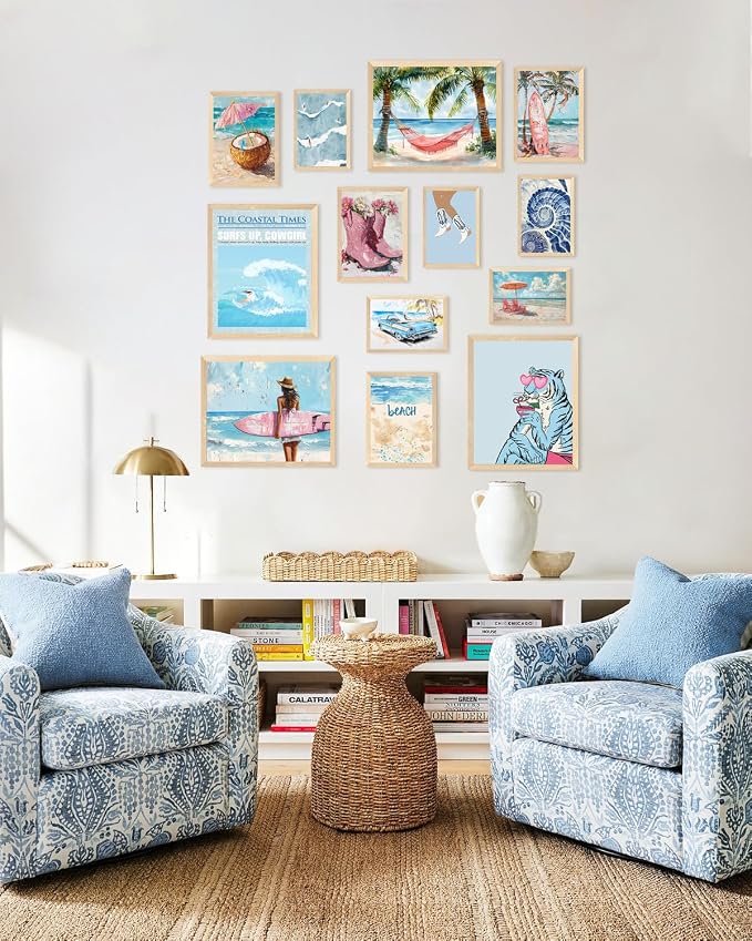KBKBART Coastal Cowgirl Room Decor Aesthetic Set of 13, Coastal Granddaughter - Image 7