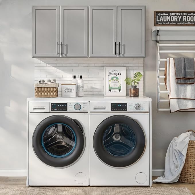 FIMELLO 47.2" W Wall Cabinets for Laundry Room, Kitchen Wall Cabinets, Hanging - Image 7