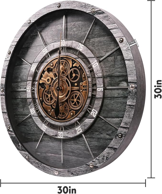 HOIBAI Large Wall Clock, Wall Clocks - Image 6