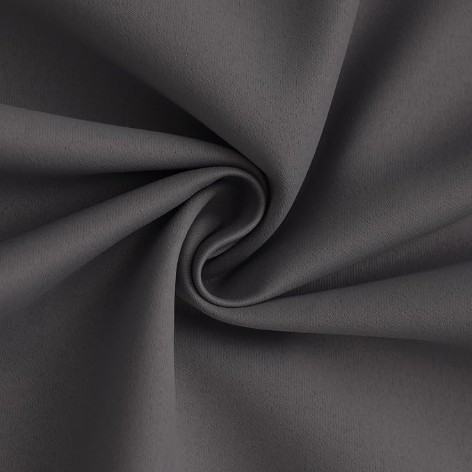 Yakamok 100% Blackout Curtain Panels 63 inches Cold and Light Blocking Drapes - Image 3