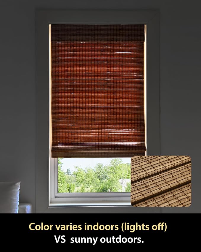UNISHADES Cordless Bamboo Roman Shades - Image 7
