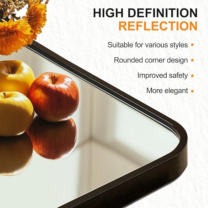 Delma Bathroom Vanity Mirror, High-Definition Bathroom Mirror, Versatile - Image 4