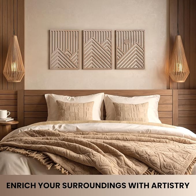 qmmp Modern Wooden Wall Sculptures - Image 4