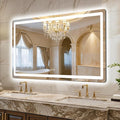 LED Bathroom Mirror, Smart Anti-Fog, Stepless Dimmable by LawadaMirror