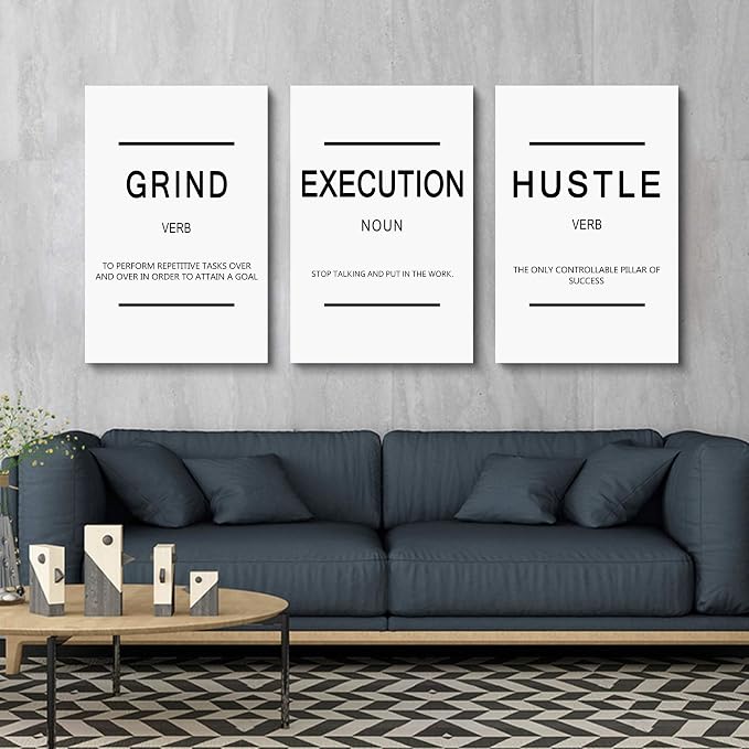 Framed Canvas Wall Art Success Quote - Image 5