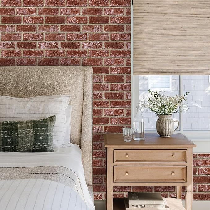 3D Peel and Stick Faux Brick Wall Panels 11.8" x 11.8" 10-Pack, Small - Image 8