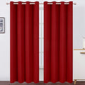 LEMOMO Red Curtains 52 x 84 Inch Long/Blackout Curtains Set of 2 Panels/Room by Lemomo