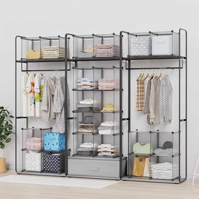 HOMIDEC Closet Organizers and Storage, 16 Cube Storage Organizer, Portable - Image 4