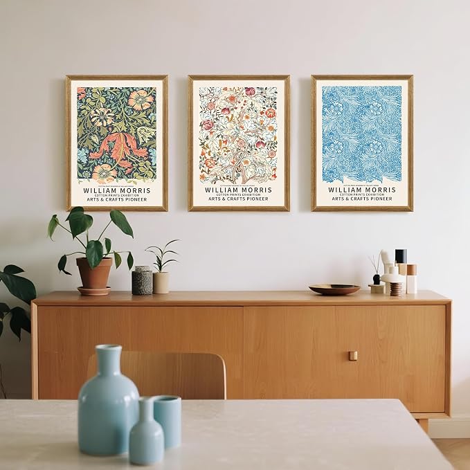 SYWENNOI William Morris Floral Prints Framed Wall Art, Sweet Briar, Bedroom - Image 4