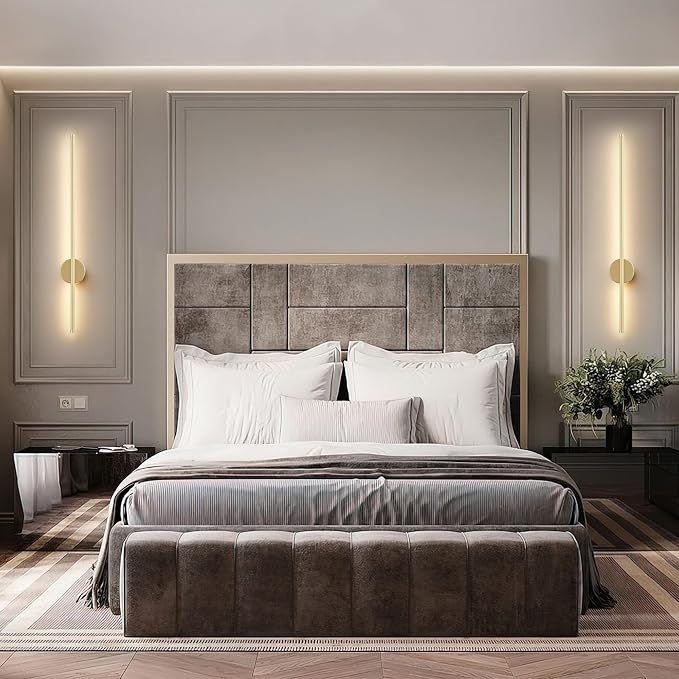 Battery Operated Modern Wall Sconces, Dimmable Wireless Wall Light Set of Two - Image 8