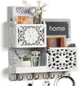 Mail Organizer Wall Mounted, 2 Slots Key Holder by Dhmkfly
