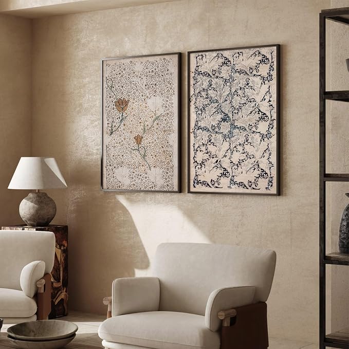 Vintage Botanical Wall Art Prints Set of 2 Antique Sketch Wall Art Decor - Image 3