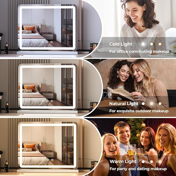 ZL ZELing Vanity Mirror with Lights, 23 Inch Large Makeup Mirror with LED Lights - Image 6