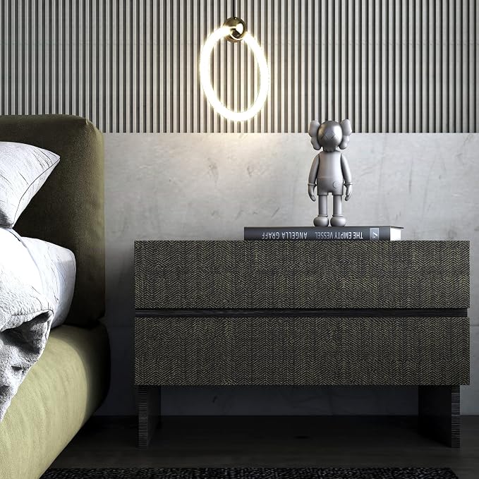 FunStick Black and Gold Geometric Wallpaper Peel and Stick Modern Faux - Image 7