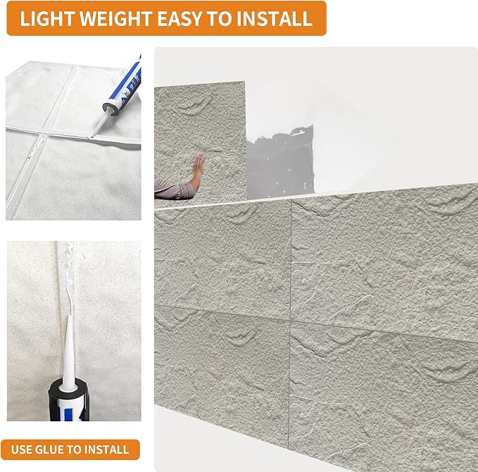 3D Faux Stone Wall Panels, Lightweight & Waterproof Accent Marble Stone Skin - Image 4