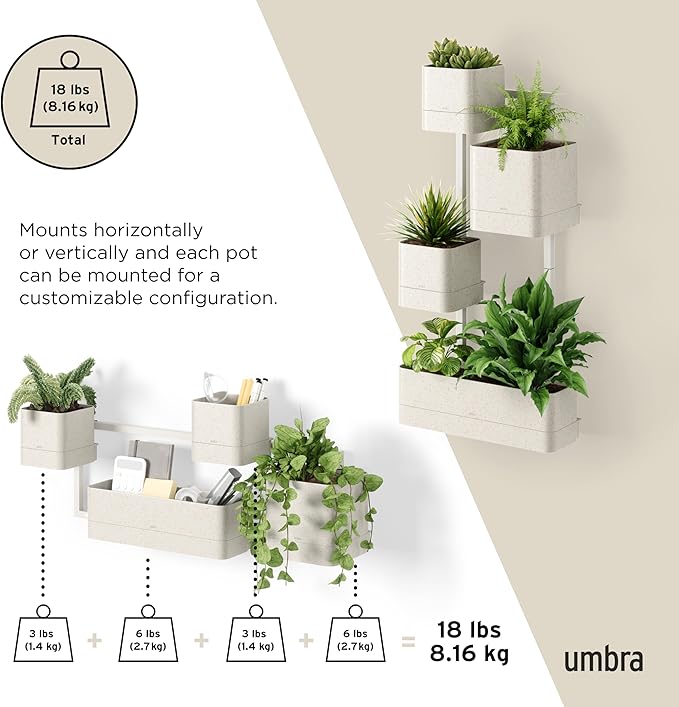 Umbra Cubiko Wall-Mount Planter - Image 7