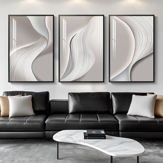 Large Framed Modern Abstract Wall Art by Cuspin