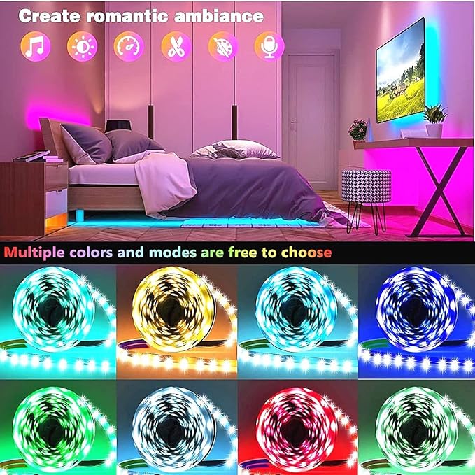 Tenmiro 130ft Led Lights for Bedroom, LED Strip Lights - Image 5