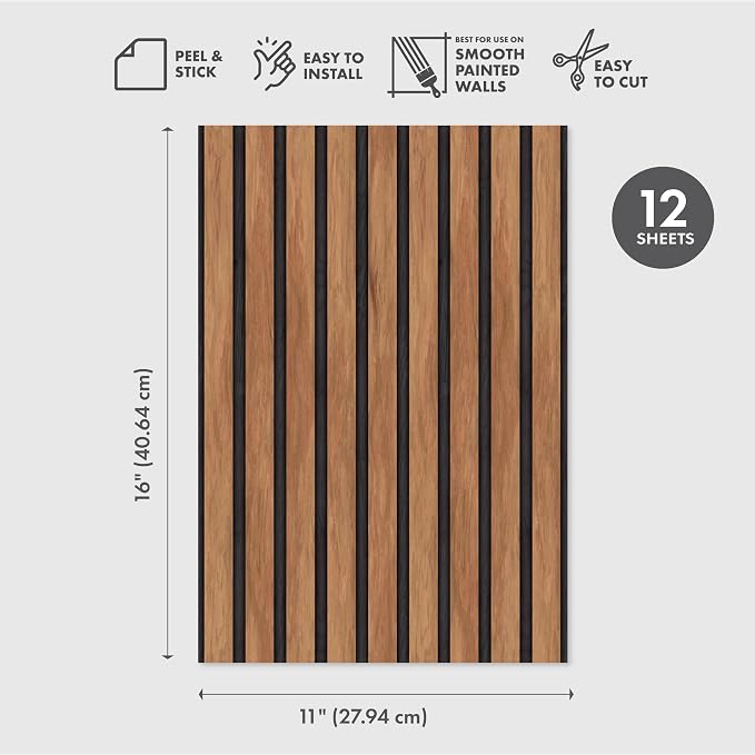 Main Street Peel and Stick Wallpaper Eco-Friendly Sheets 12 Pack, 11 X 16 Inch - Image 2