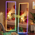 Hasipu 56"x16" LED RGB Bluetooth Full Length Mirror by Whatssuitableisthebest