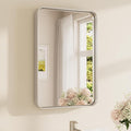 TETOTE Brushed Nickel Bathroom Mirror 16 x 24 Inch by TETOTE