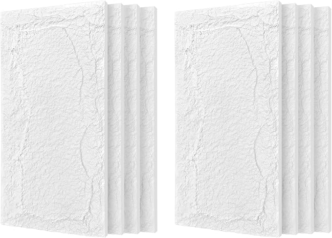 3D Faux Stone Wall Panels, Lightweight & Waterproof Accent Marble Stone Skin by Gahowlen