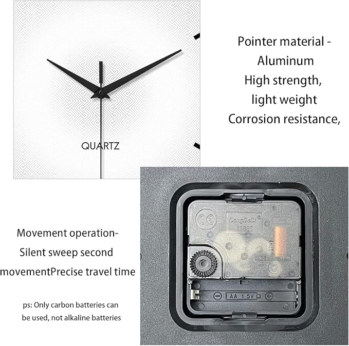 XFM White Wall Clocks Battery Operated - Image 7