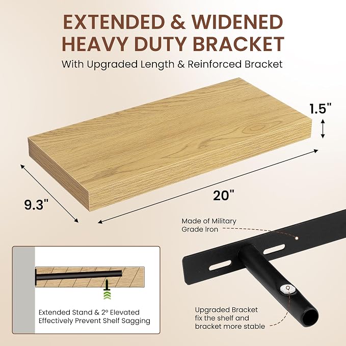 Dreamland 20 Inches Floating Shelves - Image 3