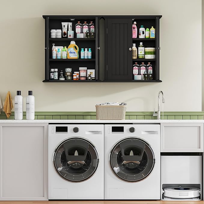 ChooChoo Bathroom Wall Cabinet, Over The Toilet Space Saver Storage Cabinet - Image 7