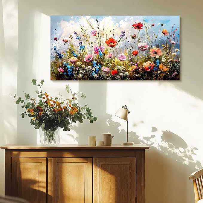 SERIMINO Large Wall Art for Living Room Canvas Prints, Nature Floral Botanical - Image 2