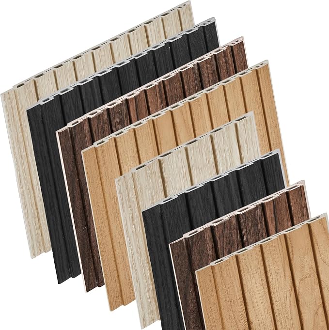 Samples 8 Pack 6" x 6" WPC Slat Wall Panels Low Grille - Image 3