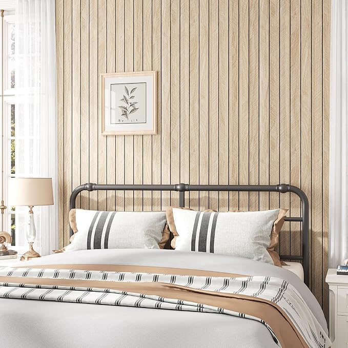 VEELIKE Large Roll Wood Wall Panels 30''x118'' White Oak Wood Slat Peel and - Image 3