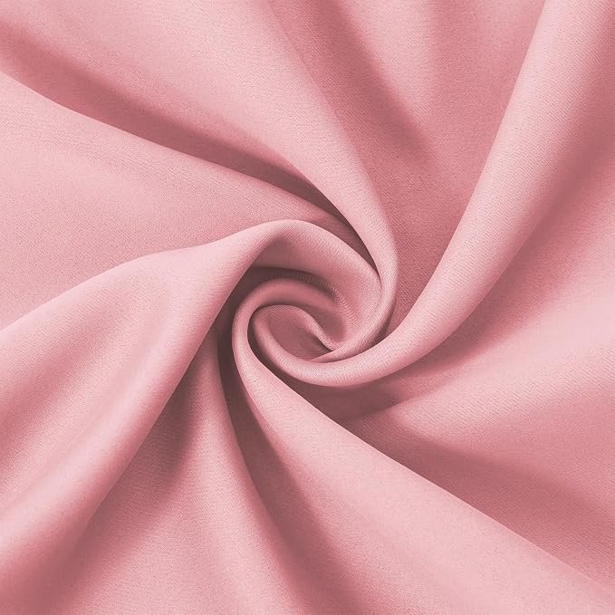 LEMOMO Pink Thermal Blackout Curtains/38 x 54 Inch/Set of 2 Panels Room - Image 5
