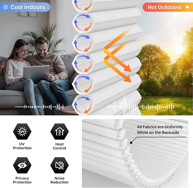 LazBlinds Cordless Cellular Shades - Image 4