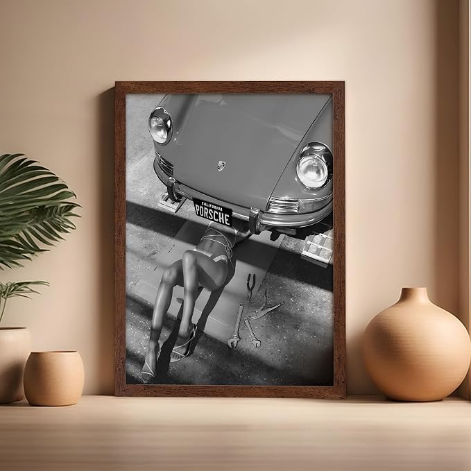Poster Master Woman Under Classic Car Poster - Image 5