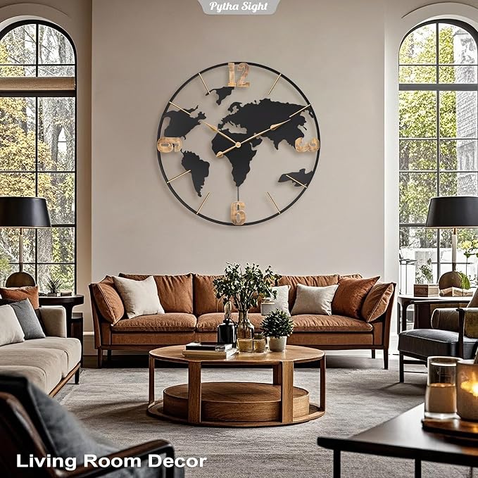 Pytha Sight 36 Inch Oversized Giant Extra Large Modern Decorative Metal World - Image 6