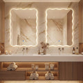 Dorlicecass Wavy Led Bathroom Mirror- Vanity Mirror by Dorlicecass