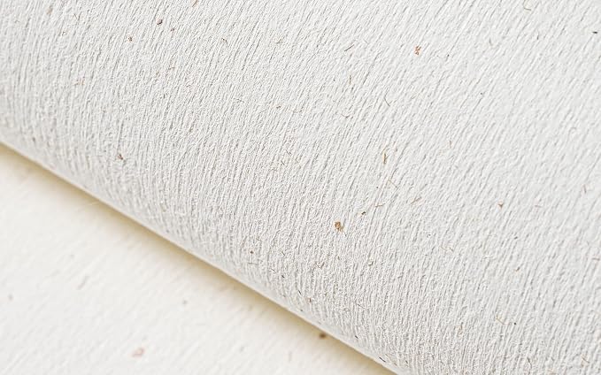 Natural White Wallpaper Grasscloth Textured Peel and Stick Wall - Image 2
