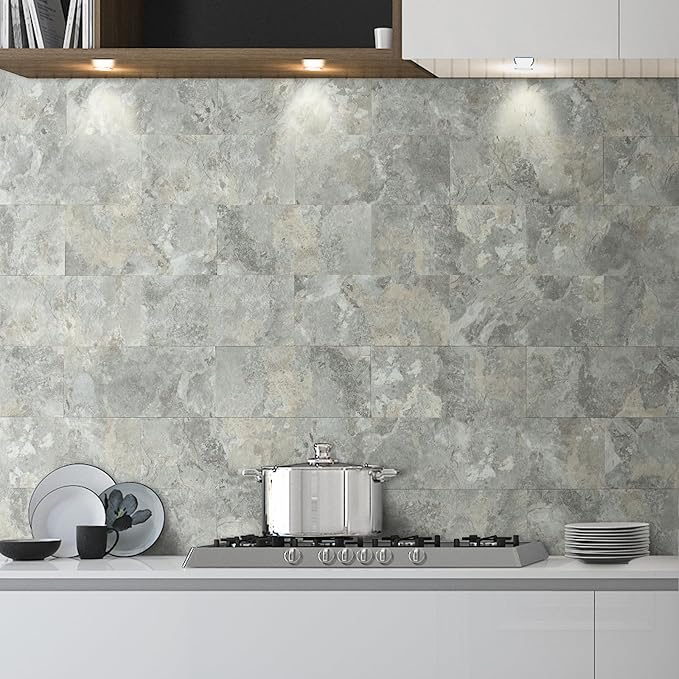 AULIGET 2-Piece Peel and Stick Backsplash Wall Tiles - Image 2