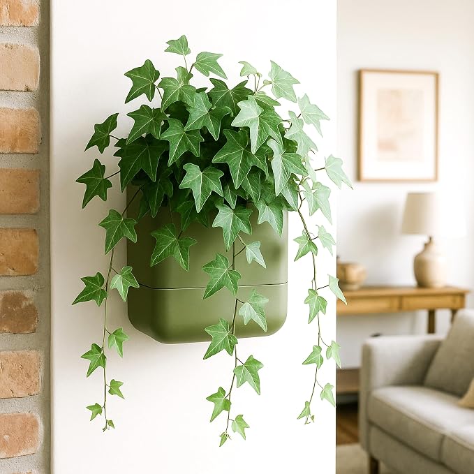 Phoenix Vine 6.5 Inch Wall Mounted Self-Watering Planter Pot - Image 2