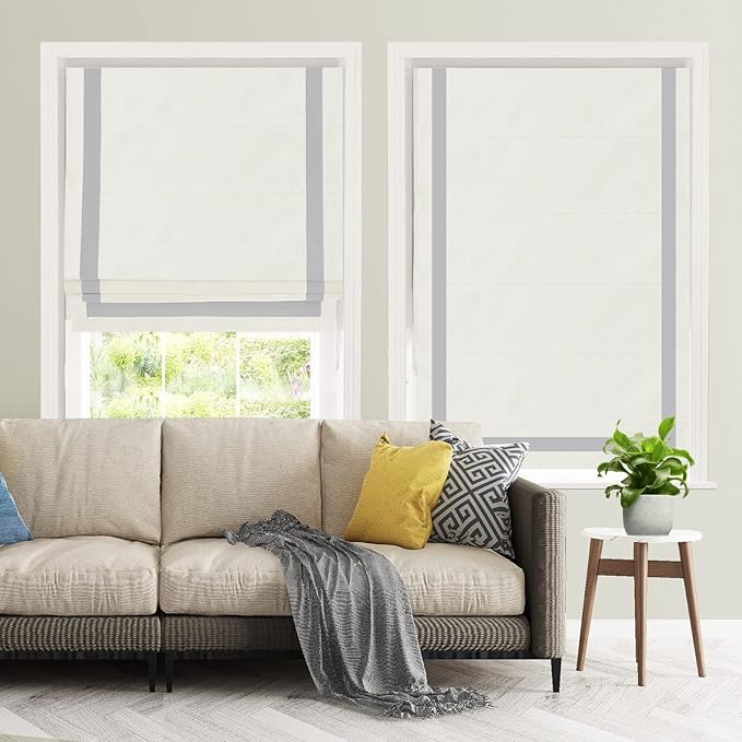 DEJAVU Roman Shades with Ribbon Border - Image 2