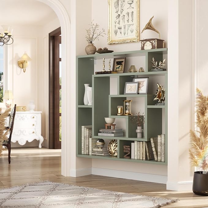 Armocity 6 Tier Display Book Shelf Wall Mounted Bookshelf Freestanding - Image 2
