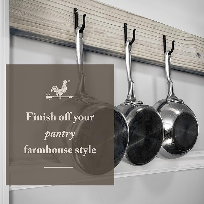 Railroad Spike Cast Iron Hooks Handmade Blacksmith, Wall Mounted Farmhouse - Image 8