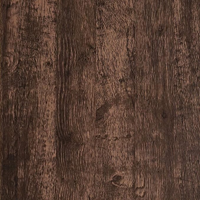 Dimoon Wood Wallpaper Brown Dark Wood Contact Paper Brown Wood Plank Wood Peel by DIYYOURMOON