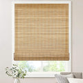 LazBlinds No Tools No Drill Bamboo Roller Shades, Cordless Bamboo Blinds by LazBlinds
