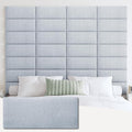 IFNOW Upholstered Wall Mounted Headboard, 3D Soundproof Wall Panels Peel and by IFNOW